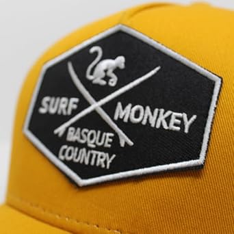 Surf Monkey Trucker Origins Adjustable Organic Cotton Baseball Cap, One Size