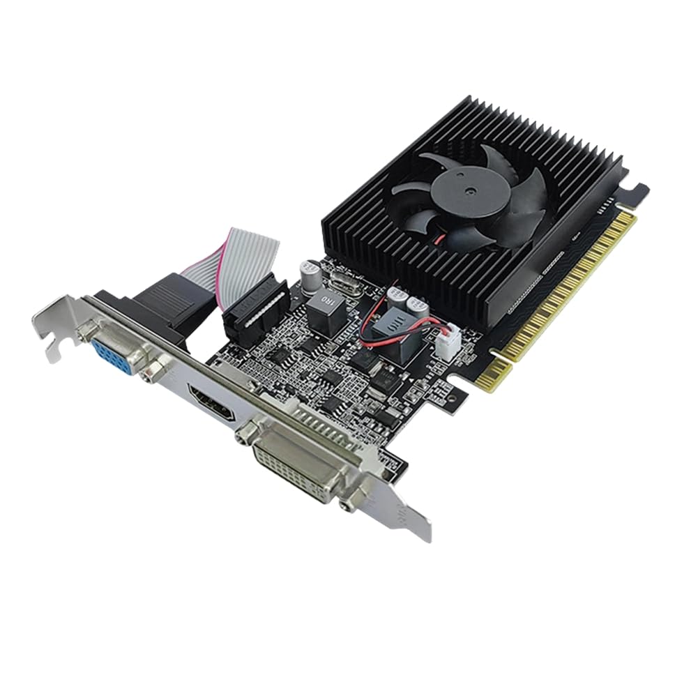 Scheda grafica GT210 1GB DDR3 64 bit PCIE 2.0 GPU 40 Nm Compatibile +DVI+VGA Scheda Video Desktop