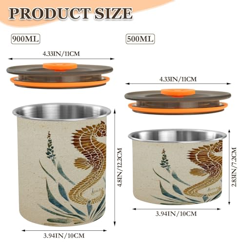 Envase de café acero inoxidable 500ml con tapa miniatura 2