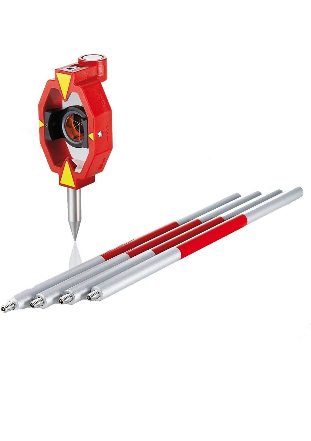 Indian 2024 Mini Prism with Folding Poles in 4 Parts for Total Station Land Survey