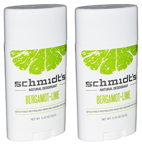 Schmidt's Natural Deodorant Stick Bergamot and Lime Aluminum Free Vegan by Schmidt's