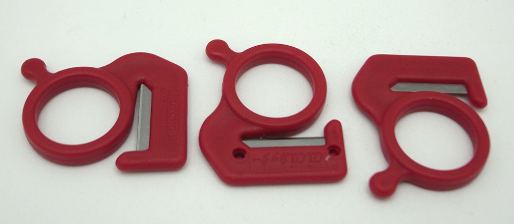 Amazon | 宮島化学工業 アイアイカッター 3個入 赤 | 梱包紐・梱包