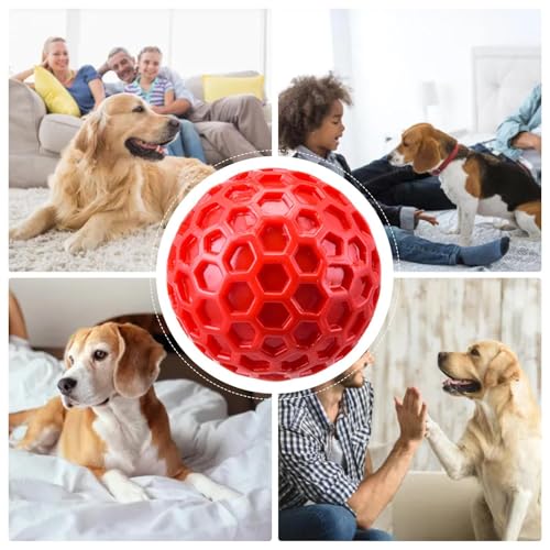 Squeaky Dog Toys Ball- 72g Creative Pet Puppy Tough Teether Ball, Dog Squeak Balls | Funny Interactive Pet Puppy Chew Toys For Small Medium Large Animals, Home, Indoor, Outdoor, Yard-5