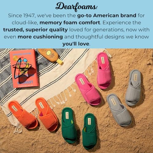Dearfoams Women's Adjustable Indoor/Outdoor Machine Washable Memory Foam Slide Slipper3