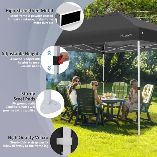 Cobizi 10X20 Pop Up Canopy, Instant Canopy Tent Portable Folding Outdoor Canopies With 6 Removable Sidewalls,Adjustable Leg Heights,Roller Bag, 6 Sand Bags, Quick Setup Gazebos Pergolas #TOP4