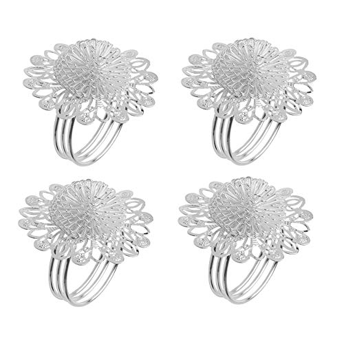 Conjunto Rojemac Com 4 Porta Guardanapos Em Aço Inox Silver 5 X 5, 5 Cm Rojemac Prata