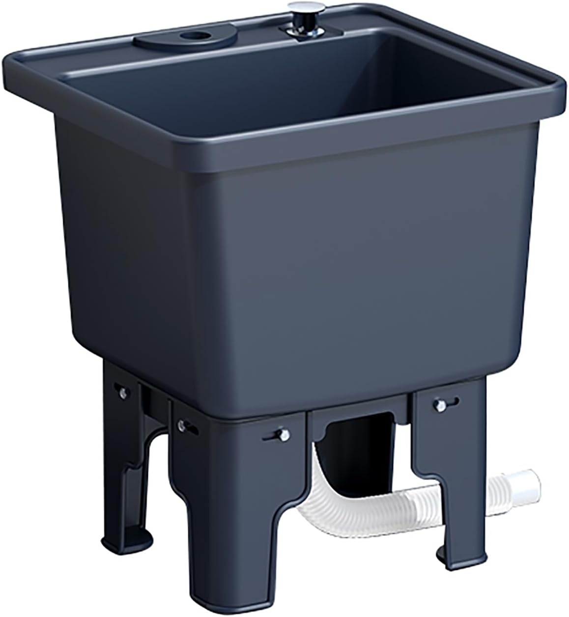 Utility Sink for Laundry Room - One-Touch Drain, Perfect for Gas, Basements, Mop Pools, Durable and Space-Saving Design, Ideal for Home Cleaning Needs