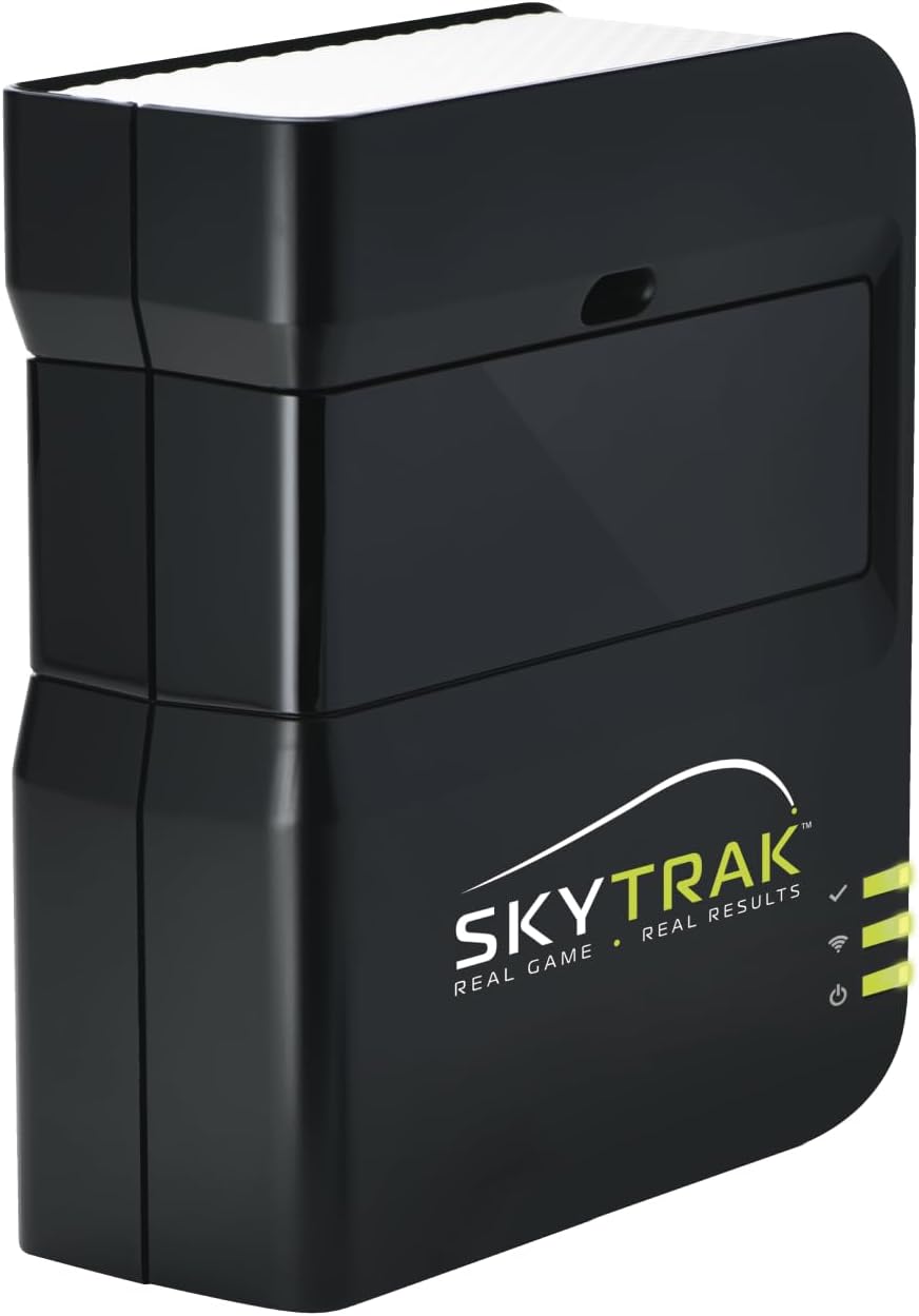 SKYTRAK Golf Launch Monitor | Photometric Technology for Ball Speed, Carry & Total Distance, Spin Rates, Launch & Shot Shape Data | Golf Simulator & Practice