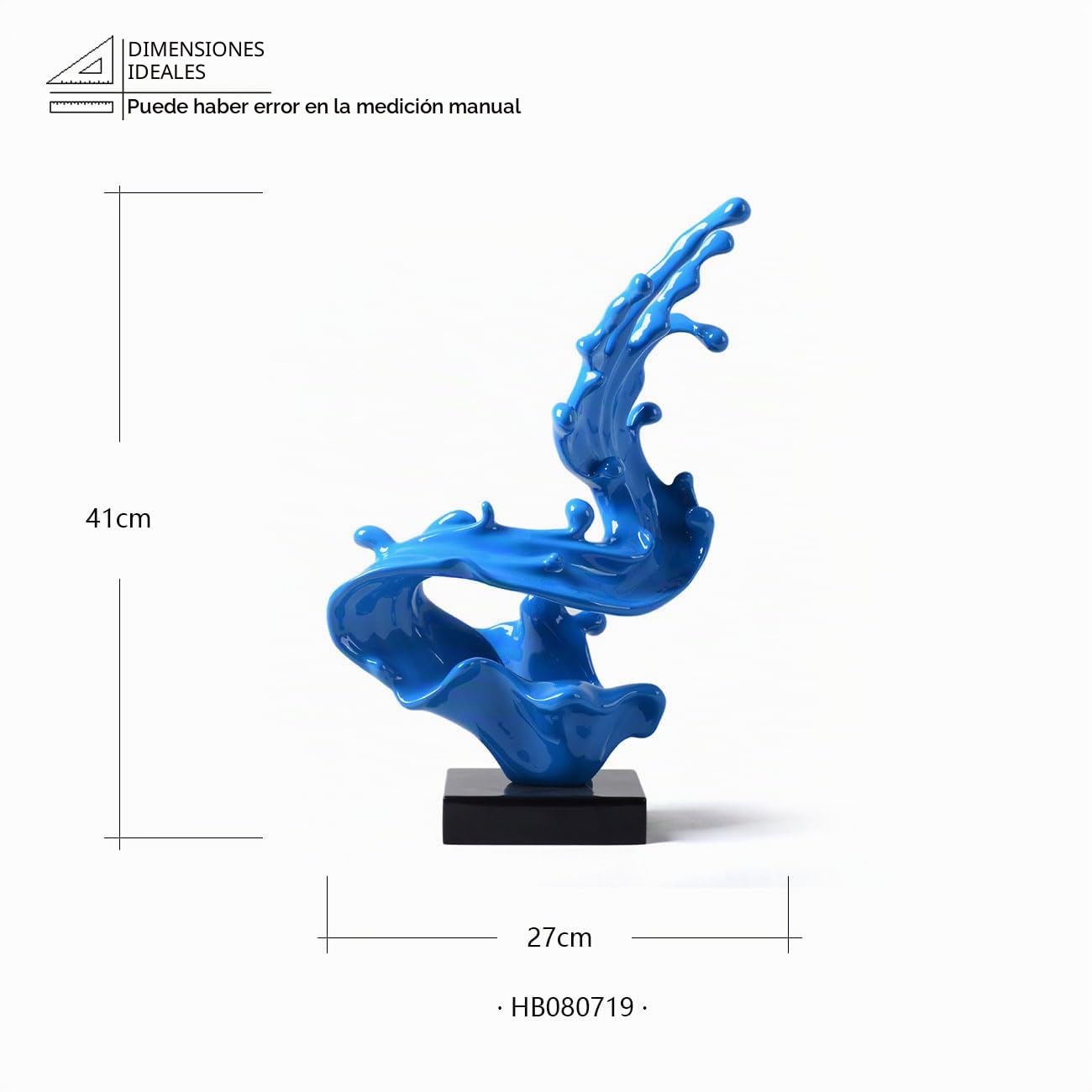 HAUCOZE Moderna Decoración Abstracta Escultura Estatua Hogar Adorno 41cm