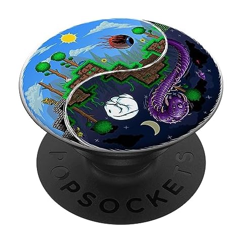 Terraria Night and Day PopSockets PopGrip: Swappable Grip for Phones & Tablets PopSockets Adhesive PopGrip Cover
