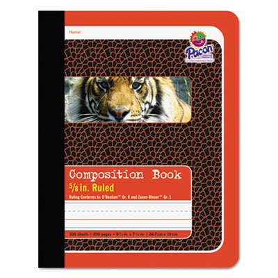 Pacon Corporation 2427 Zusammensetzung Buch, 5/20,3 cm Lineatur, 9–3/4 x 7–1/2, 100 Blatt