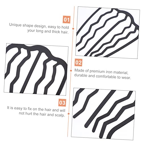 NOLITOY 4 Peças Garfo De Cabelo Lateral Ferro Em U Palitos De Cabelo Penteado Garfo De Cabelo Clipe