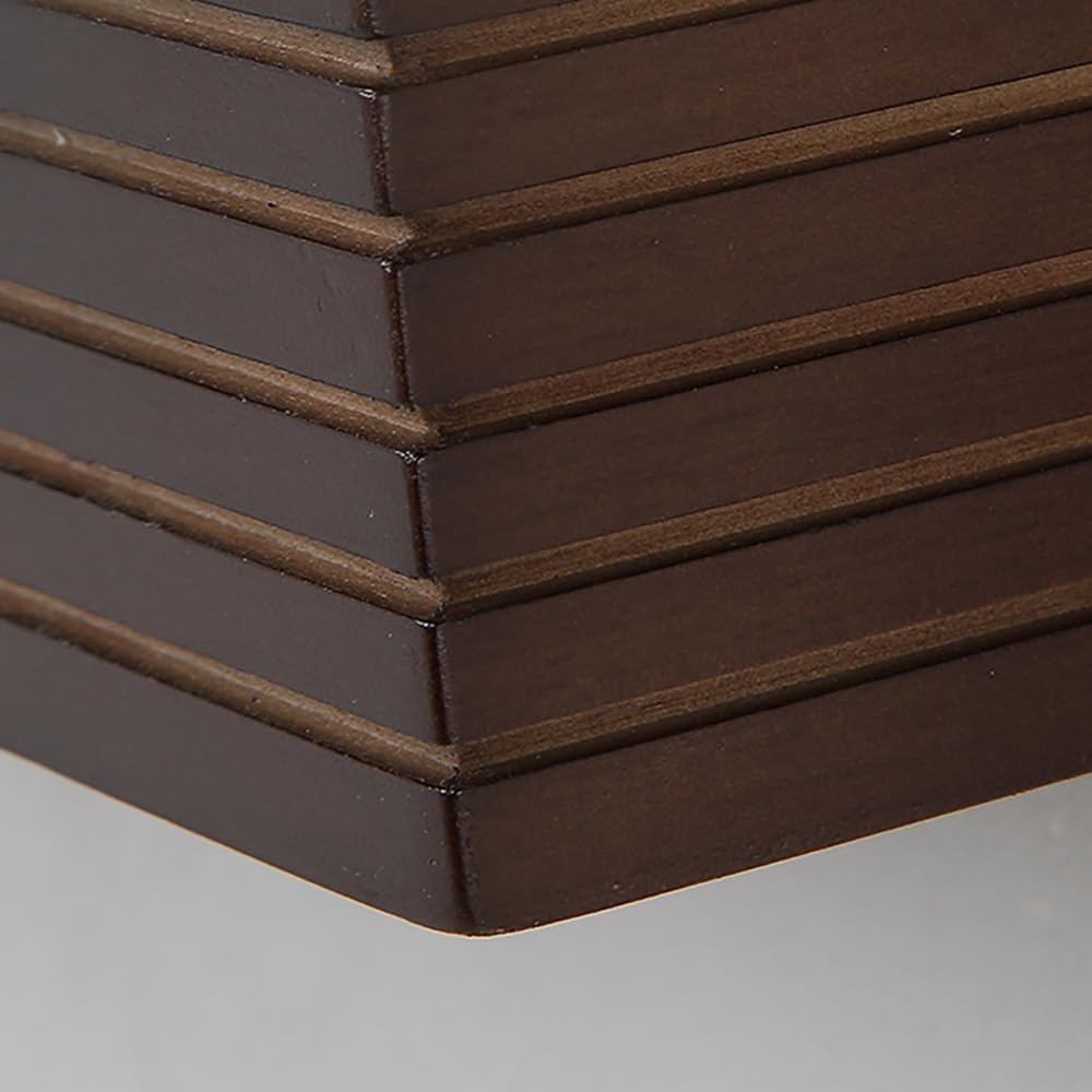 Drewniana lampa ścienna LED z wbudowanym lustrem, nowoczesny styl, długa i minimalistyczna, idealna do makijażu, sypialni lub przedpokoju (ciepłe światło, 55 cm).