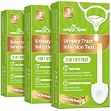Easy@Home UTI Test Kit - UTI Test Strips for Women Urinary Tract Infection Testing Detect Leukocytes and Nitrites Home Urine Dipsticks Tailored Handle Design OTC Use (9 Pack) UTI-EZU-102:9