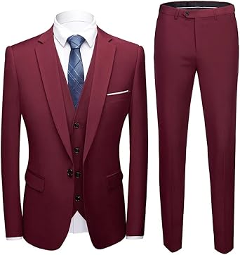 Wedding Suit for Men Set Elegant Blazers Formal 3 Pieces Classic Business Slim Fit Formal Suit