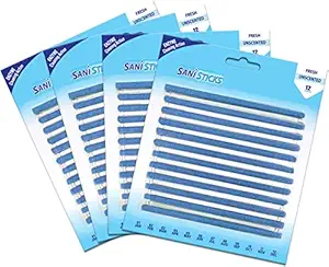 Sani Sticks Drain Cleaner and Deodorizer | Non-Toxic, Enzyme Formula to Eliminate Odors and Helps Prevent Clogged Drains | Septic Tank Safe | Unscented (24 Count)