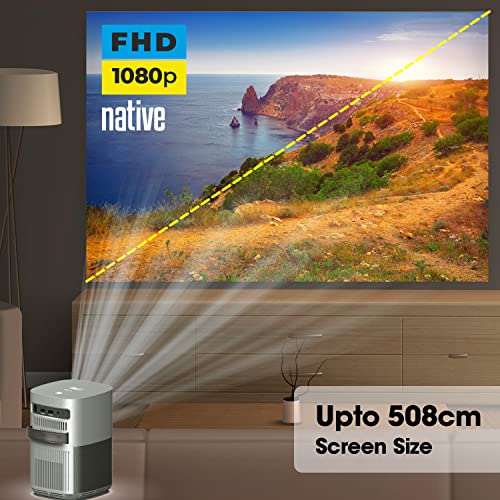 Image of ZEBRONICS PIXAPLAY 18,Smart LED Vertical Projector, 8200 Lumens, 4K Support,Dolby Audio,200 inch Screen Size,HDMI,USB, WiFi,Supports Bluetooth,1080p Native,Electronic Focus,APP Support,Miracast