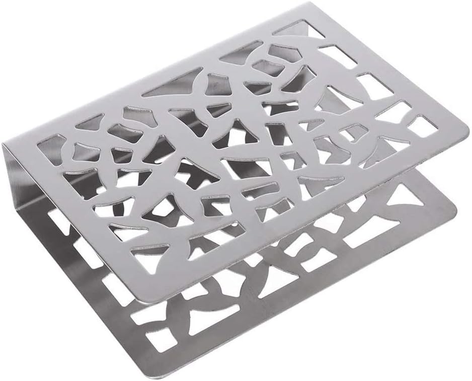 Napkin Holder Stainless Steel Decorative Paper Cocktail Napkin Dispenser Organizer for Kitchen Countertops, Dinner Tables, Picnic Tables