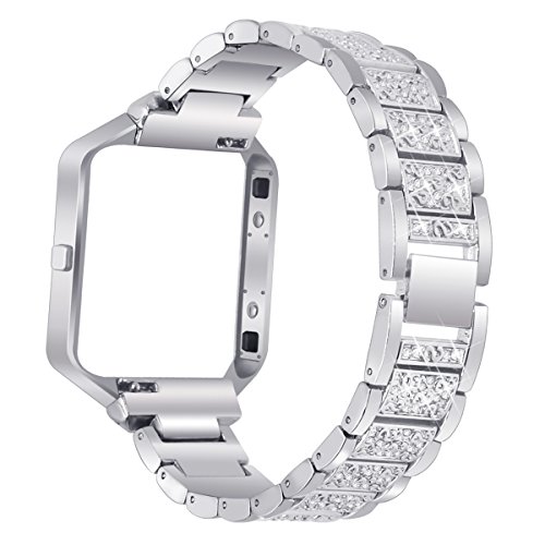Correa compatible para Fitbit Blaze en acero inoxidable miniatura 1