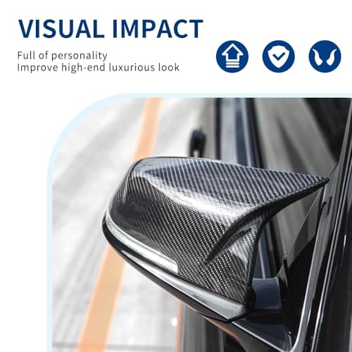Real Carbon Fiber Mirror Caps Compatible with 3-Series F30 F31 F34 / 4-Series F32 F33 F36 / 2-Series F22 F23 / 1-Series F20 X1 E84 M2 F87 2PCS-Set - Image 7