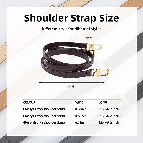 Image of DGAZ Vachetta Leather Adjustable Crossbody Strap for Speedy Bag with Gift Box, Handmade Shoulder Strap