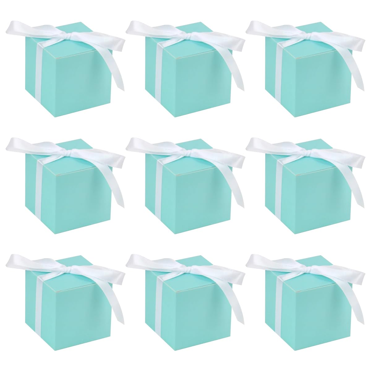 20 Pezzi Scatole per Caramelle quadrate, 2,16x2,16x2,16 Pollici Scatole per bomboniere per Piccoli Regali, Artigianato