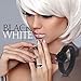 Rinfit Silicone Rings for Women - Rubber Wedding Bands Womens - Stackable Silicone Rings Couture - Patented Design - White & Black, Size 6