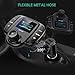 Bluetooth FM Transmitter (Upgraded Version),Wireless Radio Adapter Car Kit W 1.44 Inch Display Supports TF/SD Card and USB Car Charger for All Smartphones Audio Players