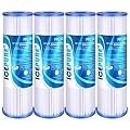 10" x 2.5" Pleated Sediment Water Filter Cartridge Replacement Any 10 inch RO Unit, Compatible with R50, Dupont WFPFC3002, Whirlpool WHKF-WHPL, GE FXWPC, Hydronix SPC-25-1050, Watts FM-50-975 4PACK