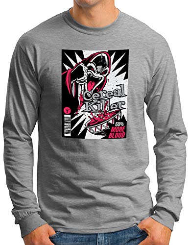 T-shirt manches longues homme humour Cereal Killer pour vos sorties décontractées
