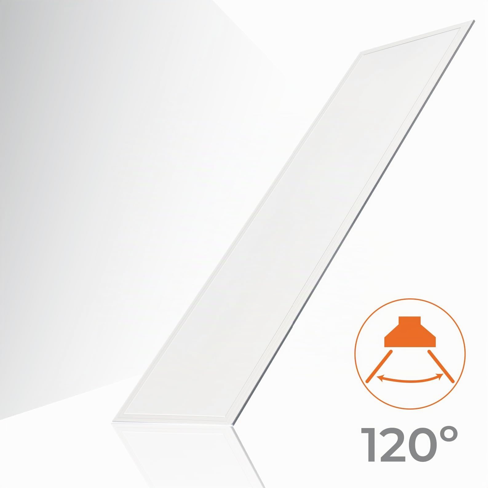 LED ATOMANT Einbau-LED-Panel 120x30cm 48W, CCT (Farbwahlschalter Warmweiß, Neutralweiß oder Kaltweiß), 5000 Lumen, Inklusive Treiber