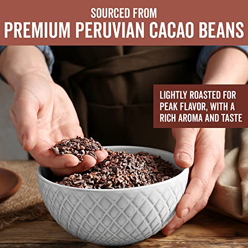 Organic Cacao Nibs, 1 Lb - Certified Keto And Vegan Superfood, Perfect For Gluten Free Baking, Cacao Nib Smoothies And Healthy Snacks, Premium Criollo Beans, Non-Gmo #TOP2