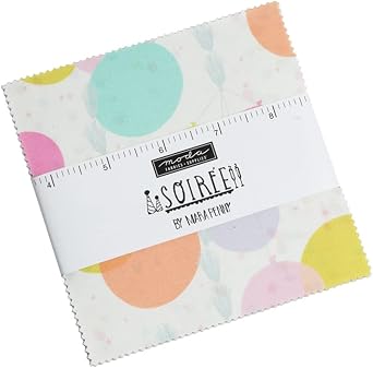 Moda Fabrics Soiree Charm Pack by Mara Penny; 42-5 Precut Fabric Quilt Squares