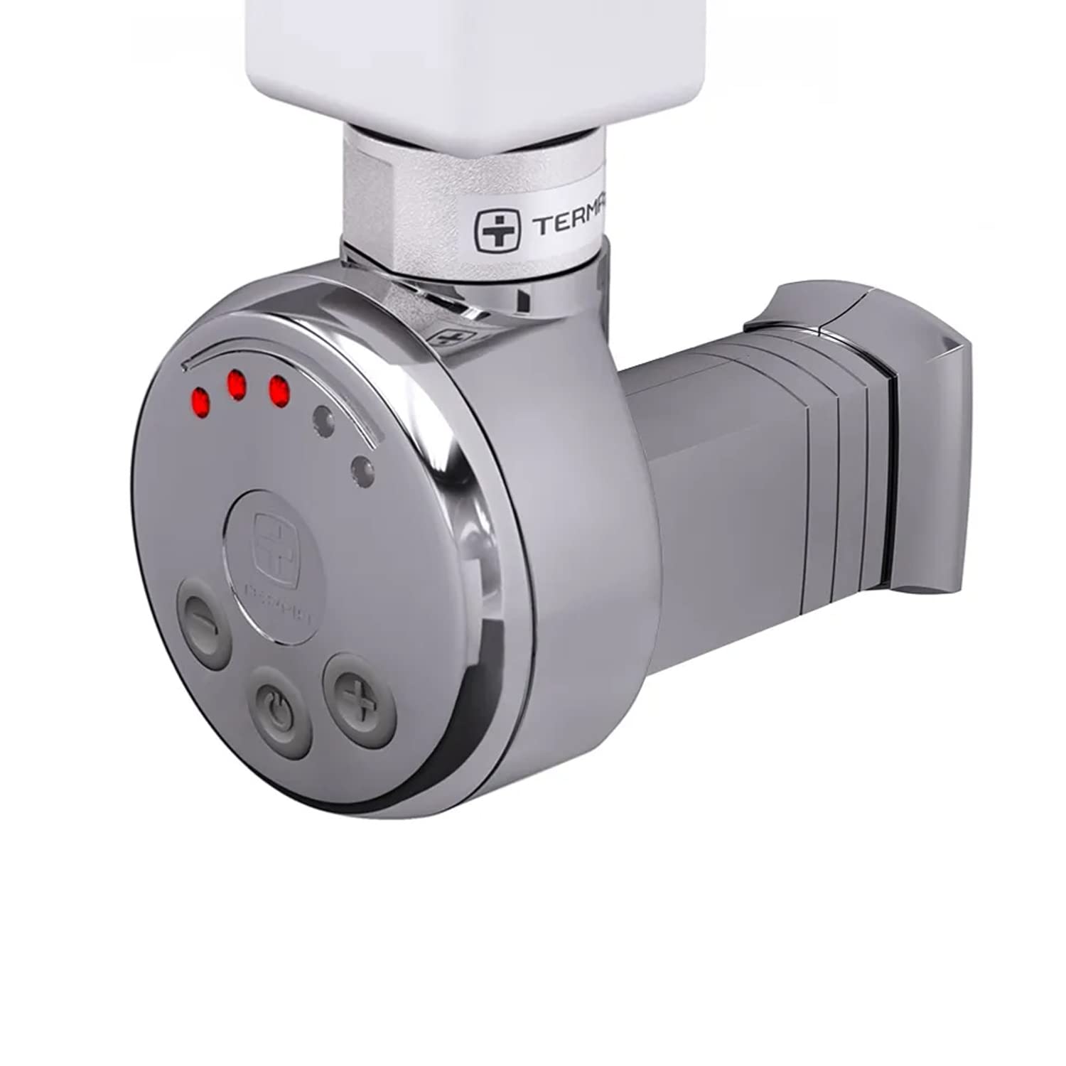 Termostat grzałka, wkład grzejny, element grzejny do grzejników łazienkowych MEG 600 W, prosty kabel bez wtyczki (chrom)