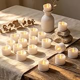 Da by 24 Piezas Bougies LED Té, para Decoración Casa Boda Fiesta