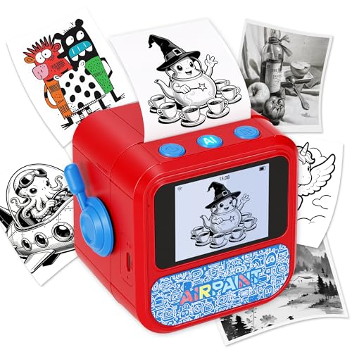 Lumavere AI Voice Sticker Printer for Kids Portable Thermal Sticker Maker
