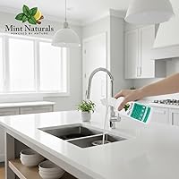 Vista 9 de Mint Naturals Ciclo limpio limpiador y desodorante de eliminación de basura, desengrasante natural de menta cítrica que elimina la grasa y el olor