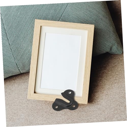 Image of POPETPOP 10Pcs Metal Interlock Hanging Buckles for Picture Frames Flush Mount Brackets for Wall Mounting Mirrors and Decor Easy Install Hardware for Home and Office Use