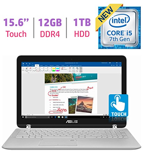 ASUS 15.6" Q504UA-BI5T26 2-in-1 Touchscreen FHD 1080p Laptop PC, 7th Intel Core i5-7200u