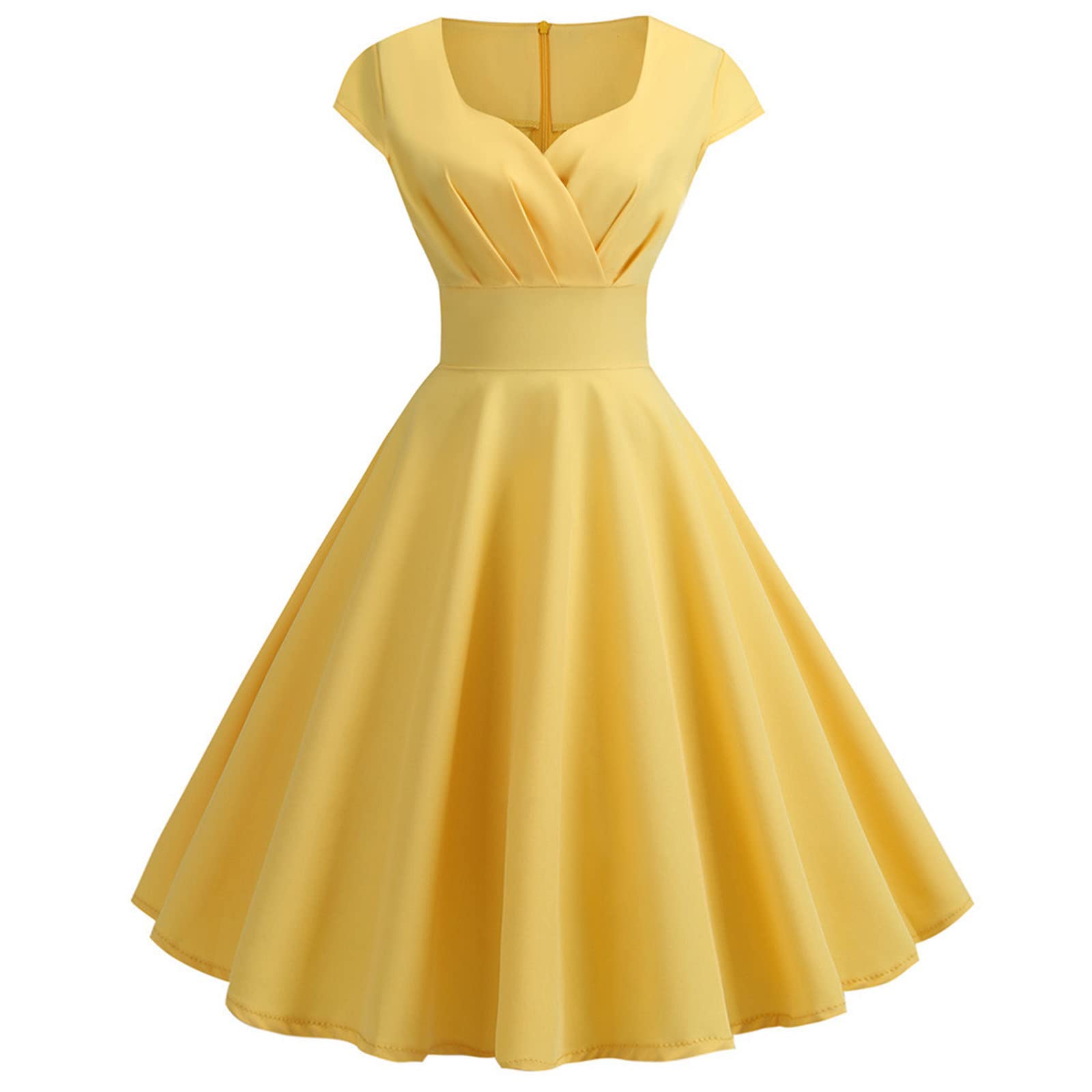 Liebeimmerwomens Classic Cap Sleeve 1940s Evening Dresses Pinup 50s Audrey 