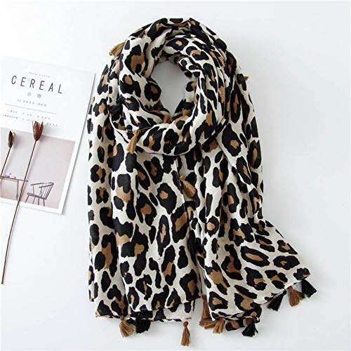 Foulard de plage léopard et paréo long pour protection solaire d'été