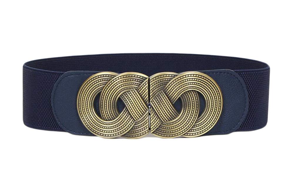 Diyafas Vintage Wide Waist Belt Ladies Dresses Decorative Waistband Women Stretch Cinch Belts
