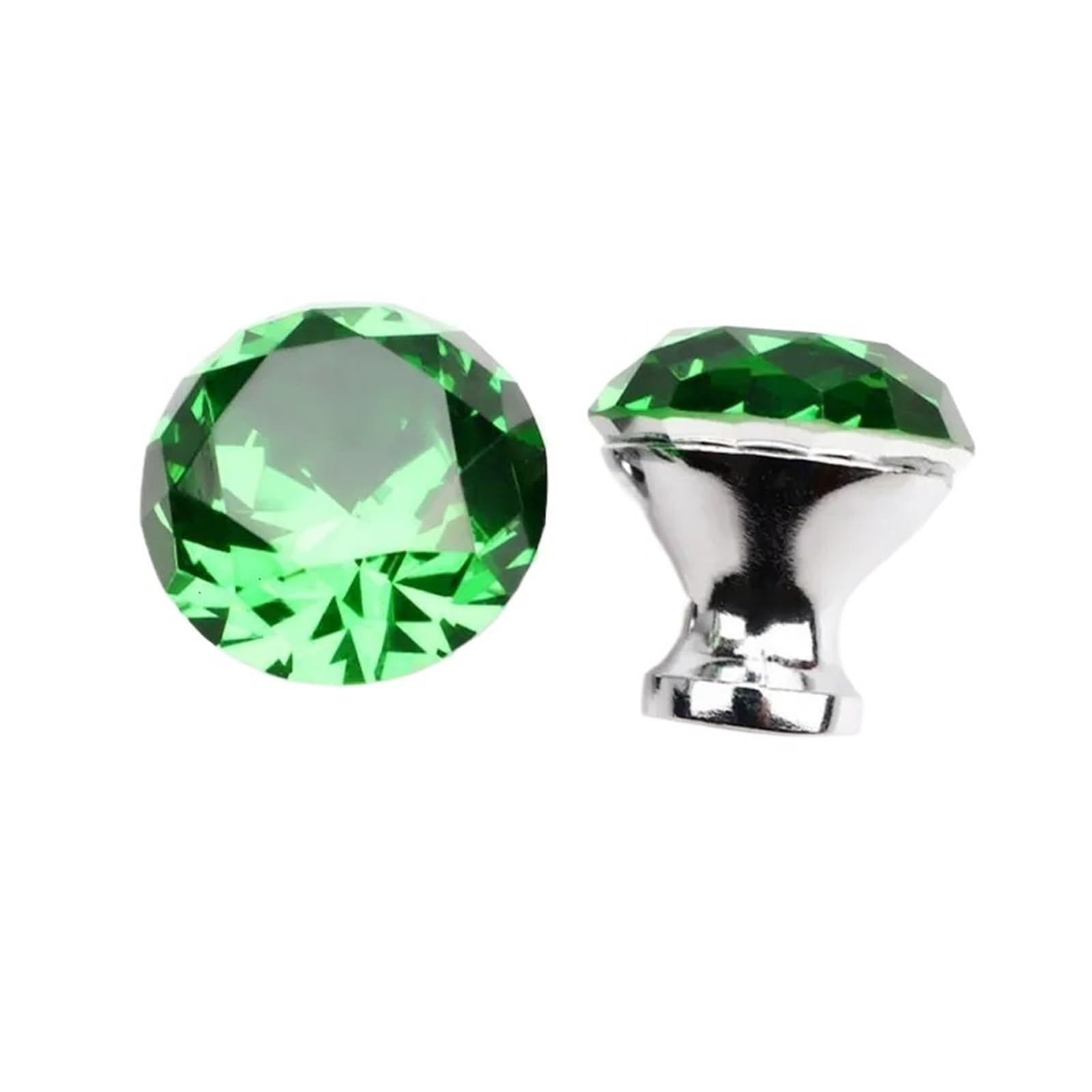 MWAHJU 8pcs Clear Diamond Shape Knob Cupboard Drawer for Cupboard