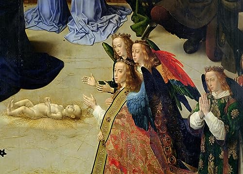 Art Tableau le Retable Portinari de Van Der Goes : impression sur toile aux détails d'exception