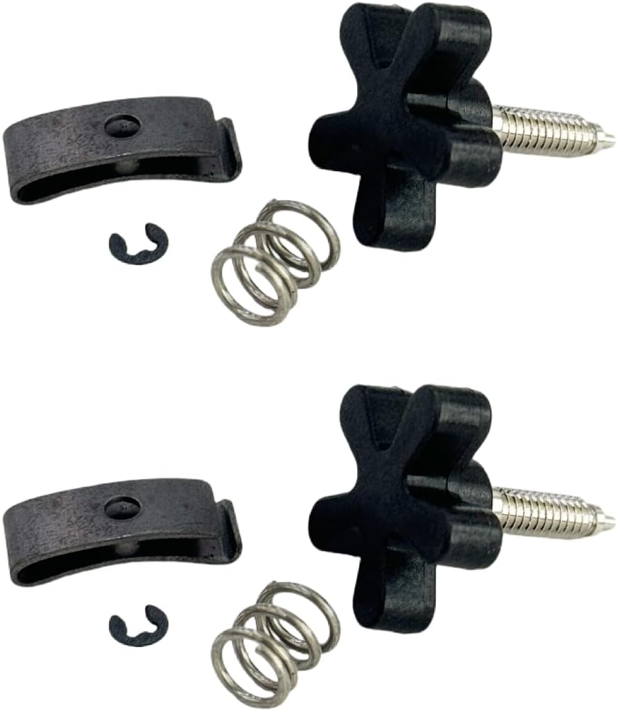 2PCS #56397-74C Throttle Thumb Tension Screw Kit 56402-83A 56394-74 11155 Includes circlip and spring 1974-2017 models Quality Durable New Replacement Parts For Harley Davidson 1974 - Later