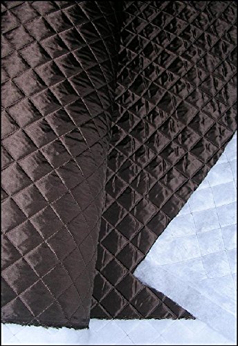 Générique Tissus DOUBLURE MATELASSEE MARRON CHOCOLAT moletonnee au metre largeur 150 cm