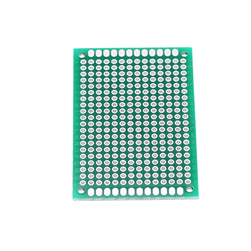 Yosooo Universal Circuit Board, Prototyping Circuit Board Double-Side Prototype PCB Universal Printed Circuit Board 4 x 6cm 10 Piece