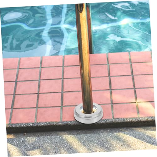 Cubiertas redondas de acero inoxidable para escaleras de piscina miniatura 4