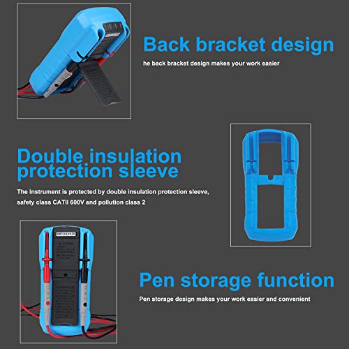 ADM01 Multímetro digital DMM Display LCD portátil Faixa automática Medidor de medição de temperatura