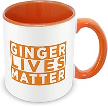 MUGGZ Funny Mug – “Ginger Lives Matter” – Orange Design – Novelty Coffee Cup Gift